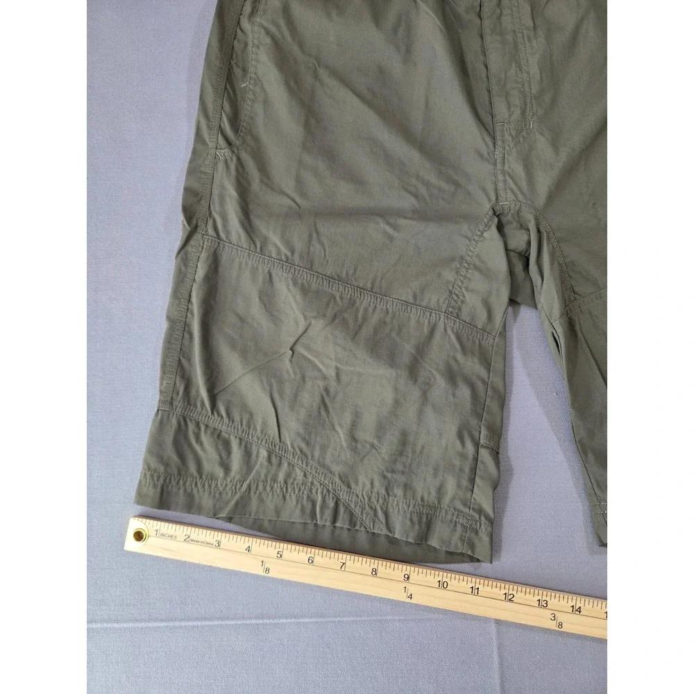 The North Face Shorts Mens Medium Green Bermuda Stretch Outdoor Hiking Utility